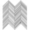 Apollo Tile Sample of Equator Chevron  12"x12.2" Marble Mosaic Tile APLMRM99CV05EC87 Sample - alternate 3
